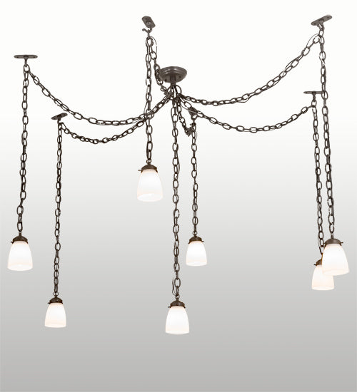 12-126" Wide Castilian 7 Light Adjustable Pendant