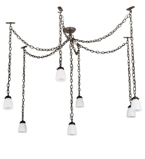 12-126" Wide Castilian 7 Light Adjustable Pendant