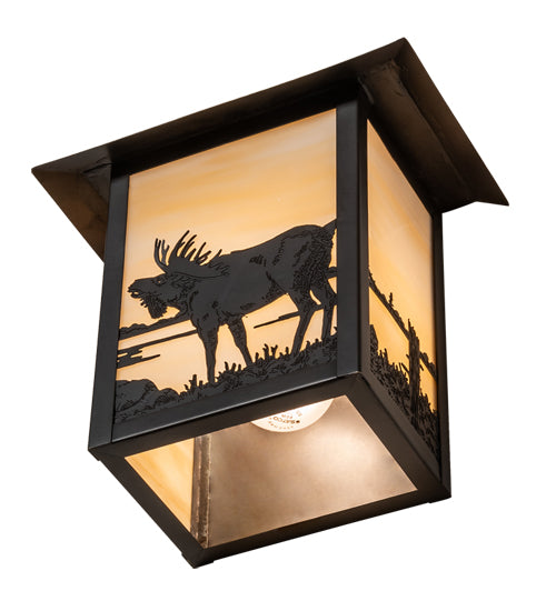 9" Wide Seneca Moose Wall Sconce