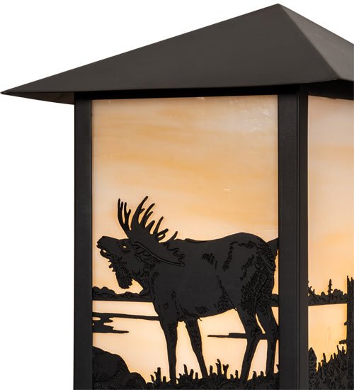 9" Wide Seneca Moose Wall Sconce