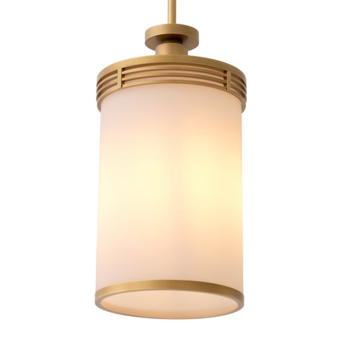 Pendant Fayence Antique Brass Finish