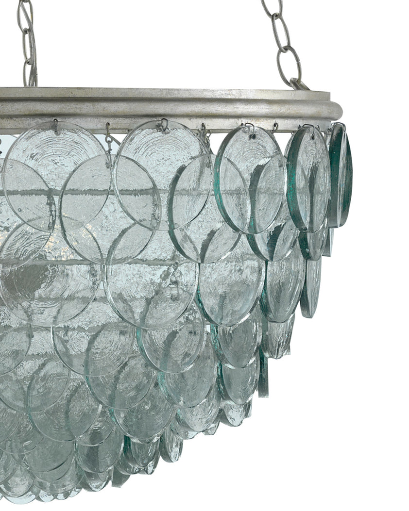 Quorum Small Recycled Glass Chandelier