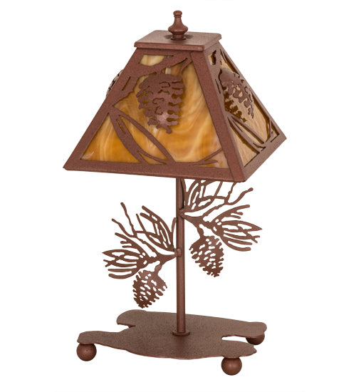 15"H Whispering Pines Accent Lamp