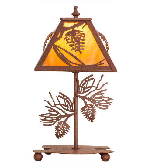 15"H Whispering Pines Accent Lamp