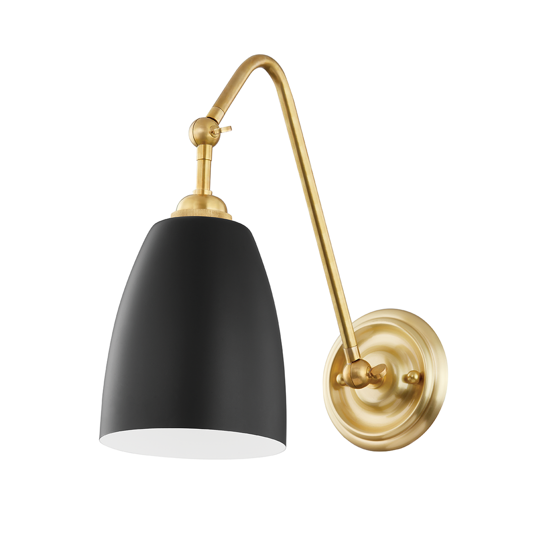 Millwood Wall Sconce - Aged Brass/Dusk Black