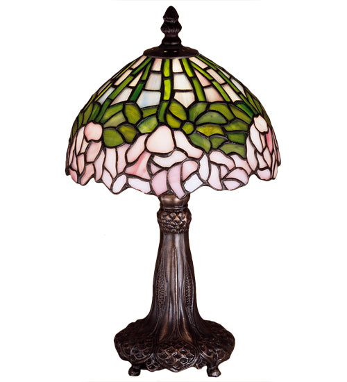 13" High Tiffany Cabbage Rose Mini Lamp