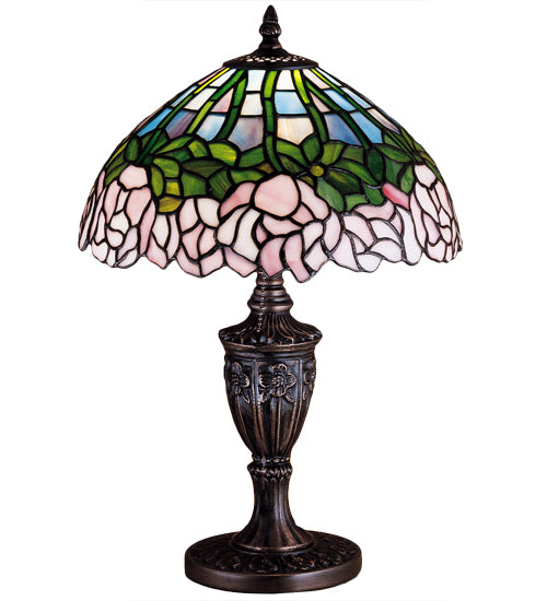 18" High Tiffany Cabbage Rose Accent Lamp