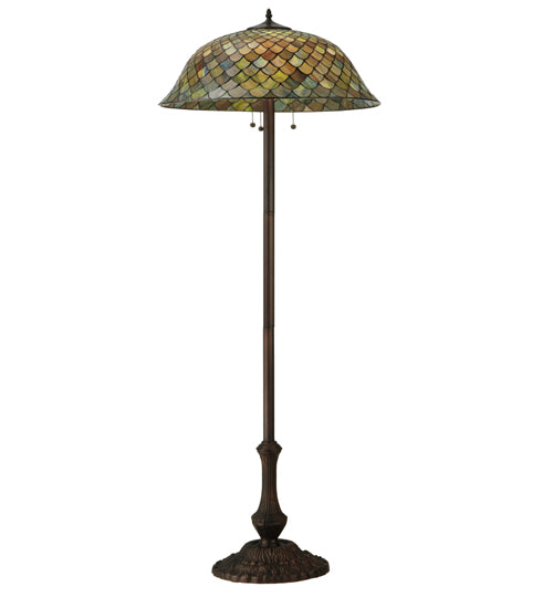 63"H Tiffany Fishscale Floor Lamp