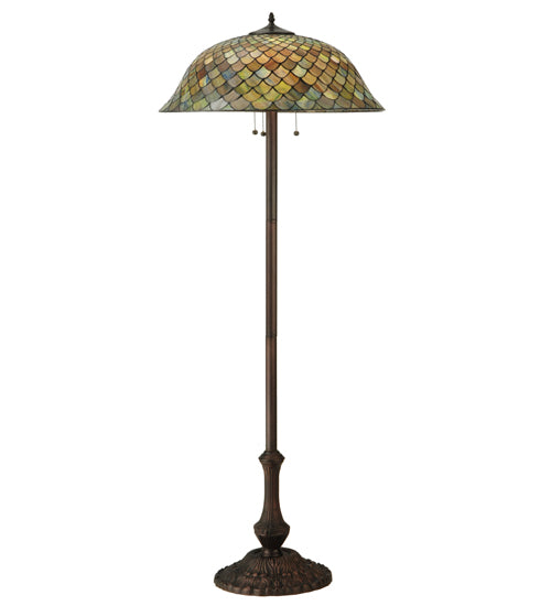 63"H Tiffany Fishscale Floor Lamp