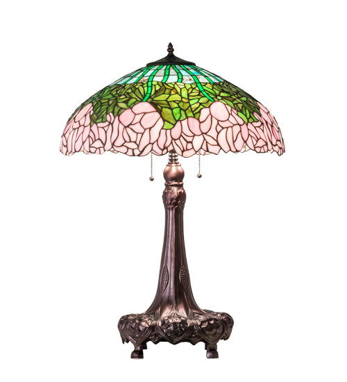 31" High Tiffany Cabbage Rose Table Lamp