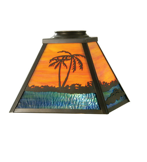 12" Square Alligator Shade