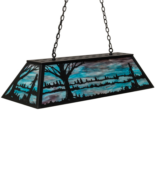 48" Long Quiet Pond Oblong Pendant