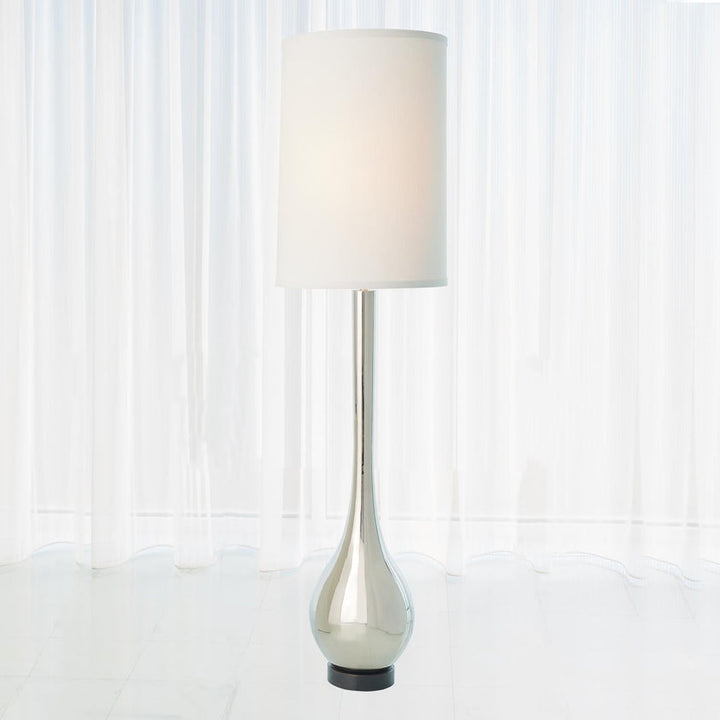 Bulb Floor Lamp-Nickel