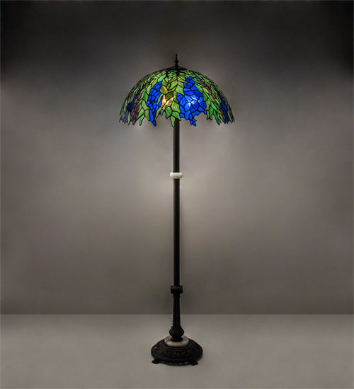 60"H Tiffany Honey Locust Floor Lamp