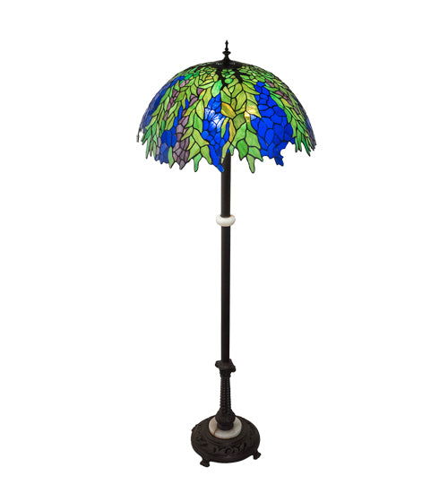 60"H Tiffany Honey Locust Floor Lamp