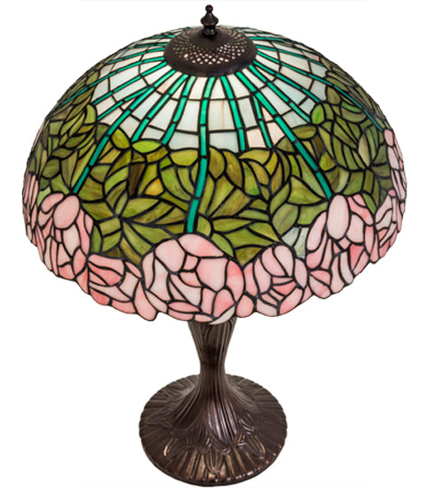 23" High Tiffany Cabbage Rose Table Lamp