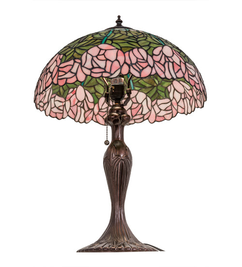 23" High Tiffany Cabbage Rose Table Lamp