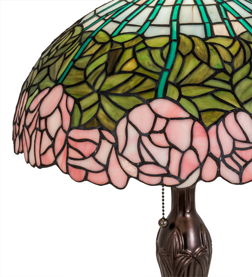 23" High Tiffany Cabbage Rose Table Lamp