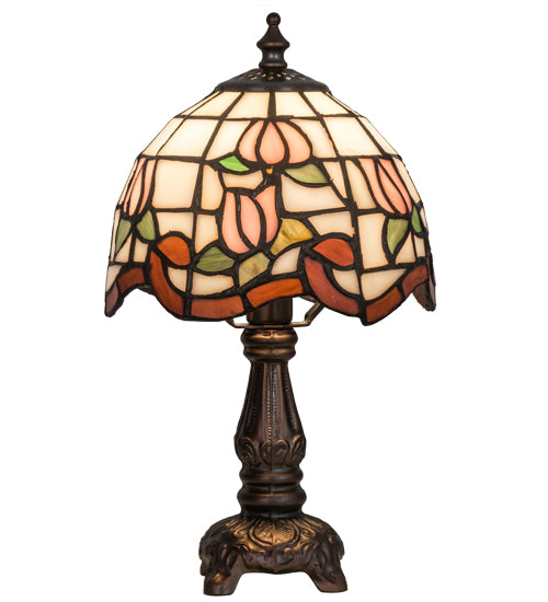 12"H Roseborder Mini Lamp