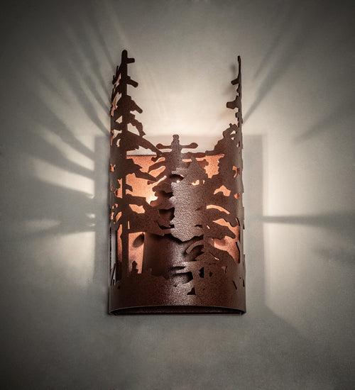 5" Wide Tall Pines Wall Sconce