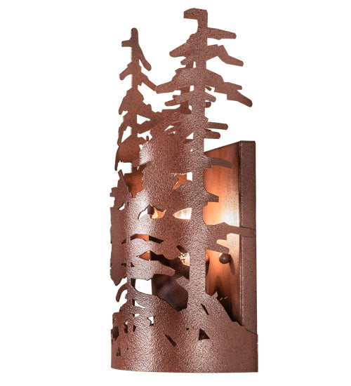 5" Wide Tall Pines Wall Sconce