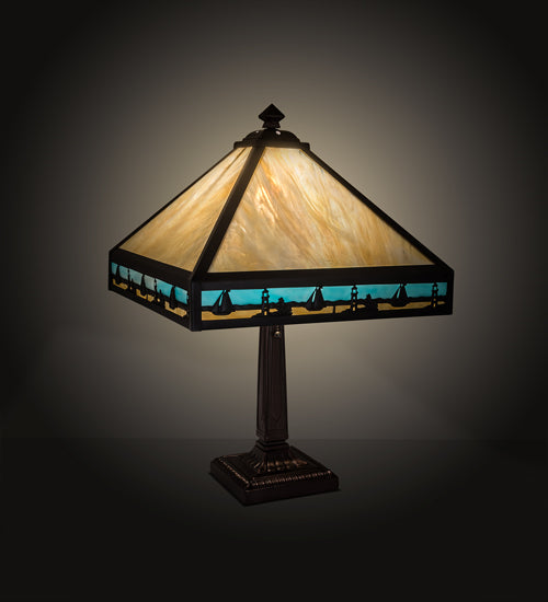 22" High Sailboat Mission Table Lamp