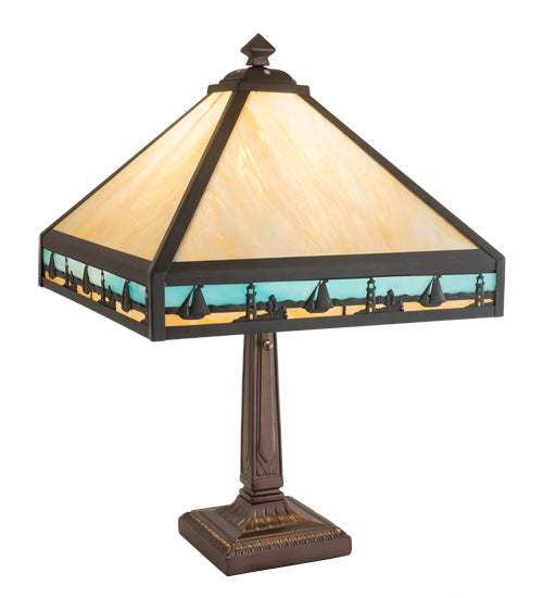 22" High Sailboat Mission Table Lamp