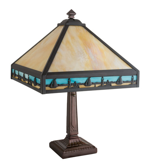 22" High Sailboat Mission Table Lamp