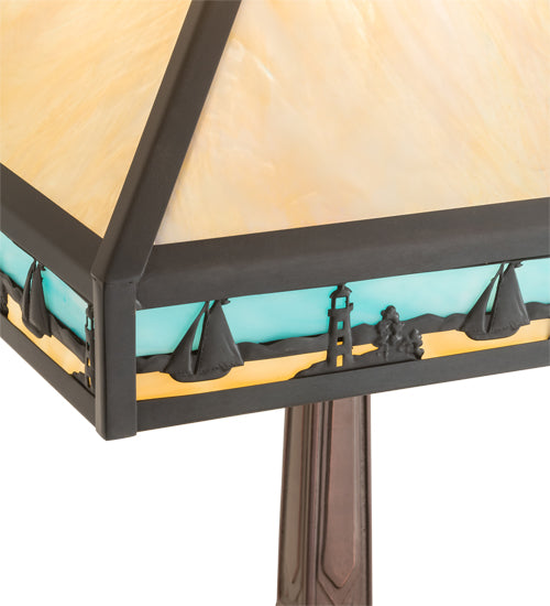 22" High Sailboat Mission Table Lamp