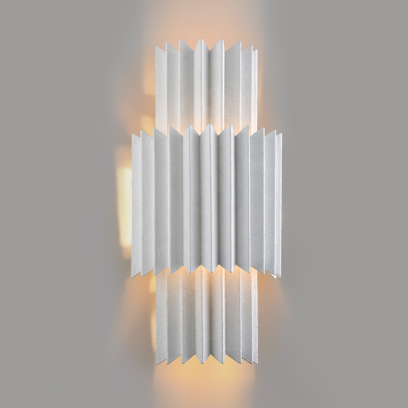 Moxy Wall Sconce 19" - Gesso White