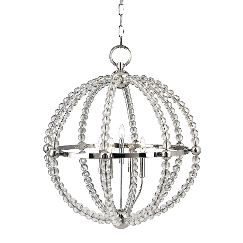 Danville Chandelier 36" - Polished Nickel