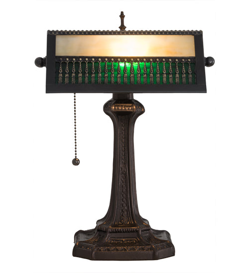 15.5" High Gothic Mission Banker'S Lamp