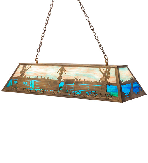 60" Long Train Oblong Pendant