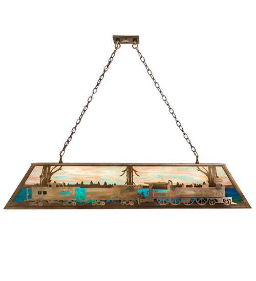 60" Long Train Oblong Pendant