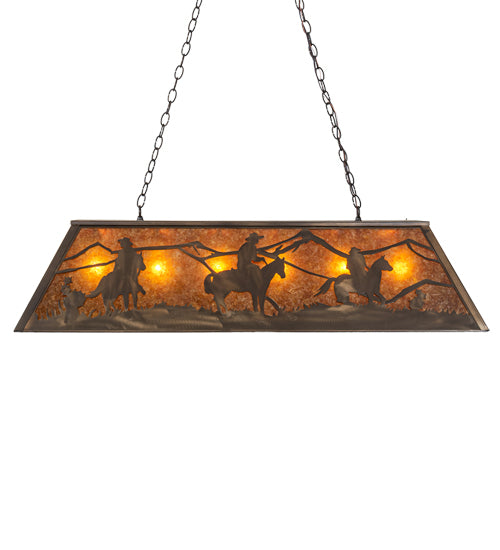 48" Long Rustlers Oblong Pendant