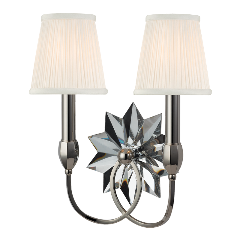 Barton Wall Sconce 14" - Polished Nickel