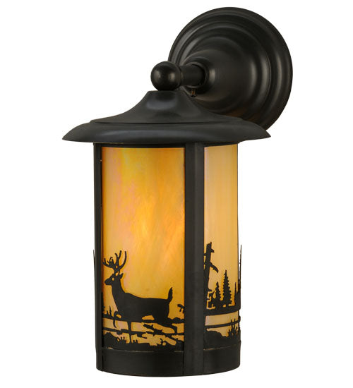 7.5"W Fulton Deer Creek Solid Mount Wall Sconce