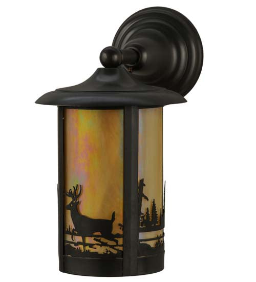 7.5"W Fulton Deer Creek Solid Mount Wall Sconce