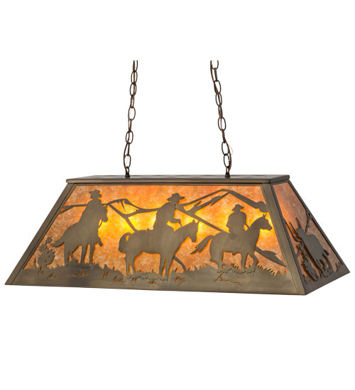 33"L Rustlers Oblong Pendant