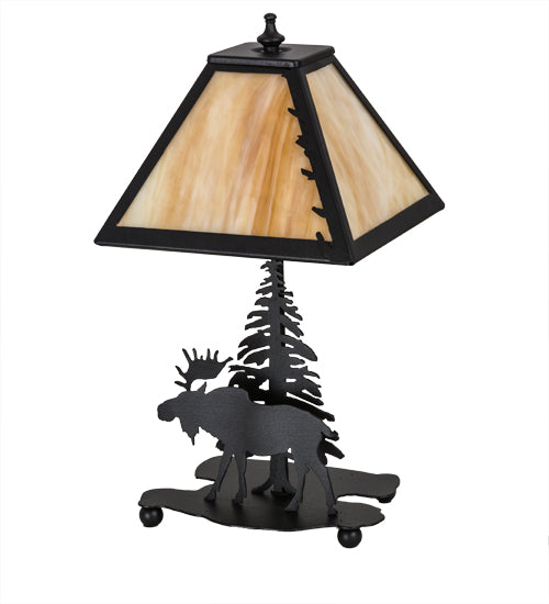 15.5"H Lone Moose Accent Lamp