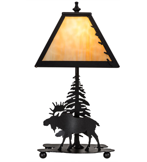 15.5"H Lone Moose Accent Lamp