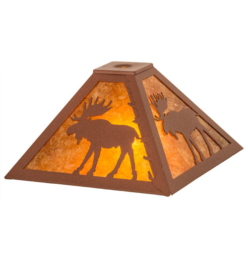 12"Sq Lone Moose Shade