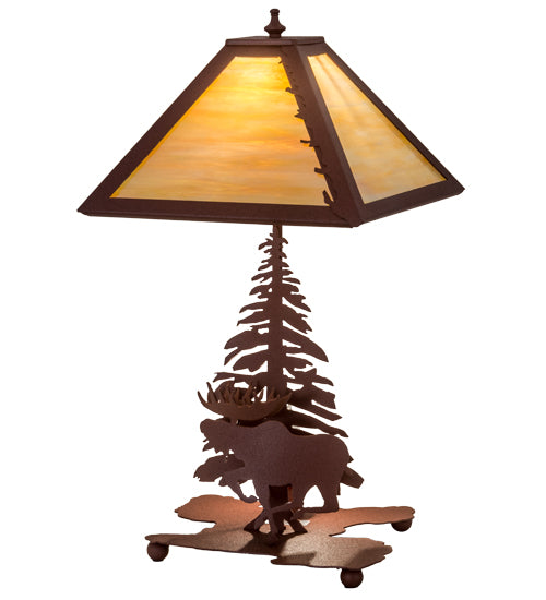 21"H Moose On The Loose Table Lamp