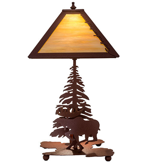 21"H Moose On The Loose Table Lamp