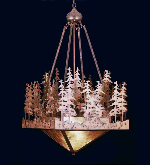 20" Square Pine Lake Inverted Pendant