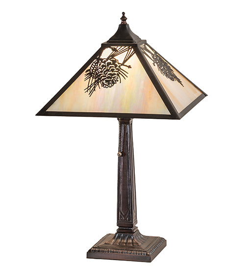 23" High Winter Pine Mission Table Lamp