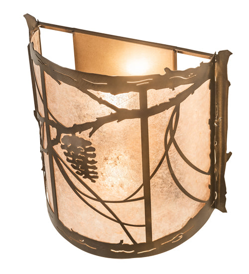 15"W Whispering Pines Wall Sconce