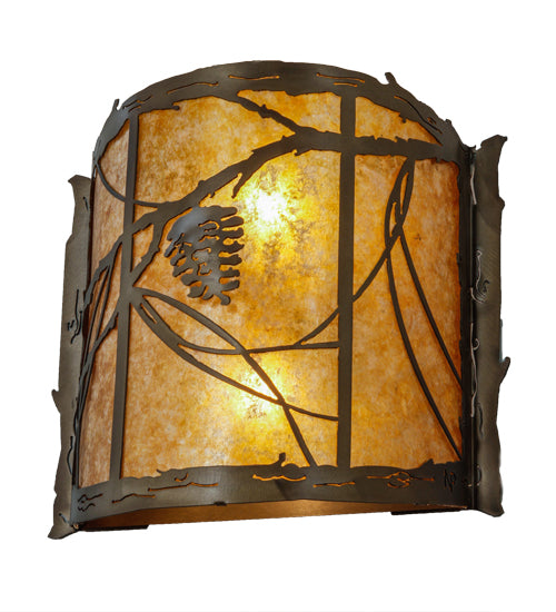 15"W Whispering Pines Wall Sconce