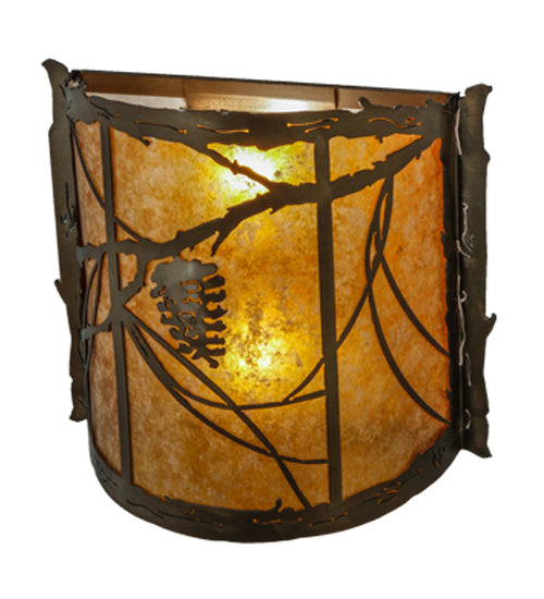 15"W Whispering Pines Wall Sconce