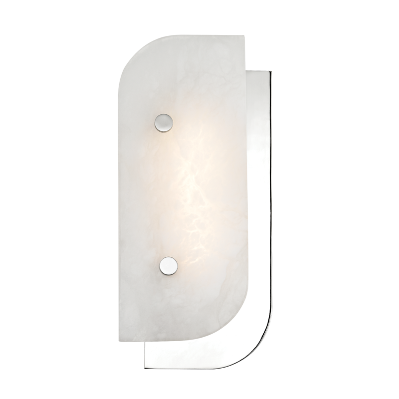 Yin & Yang Wall Sconce 13" - Polished Nickel